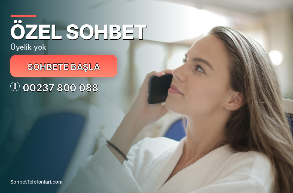 telefonla konuşan sarışın kadın üzerinde Özel Sohbet başlığı