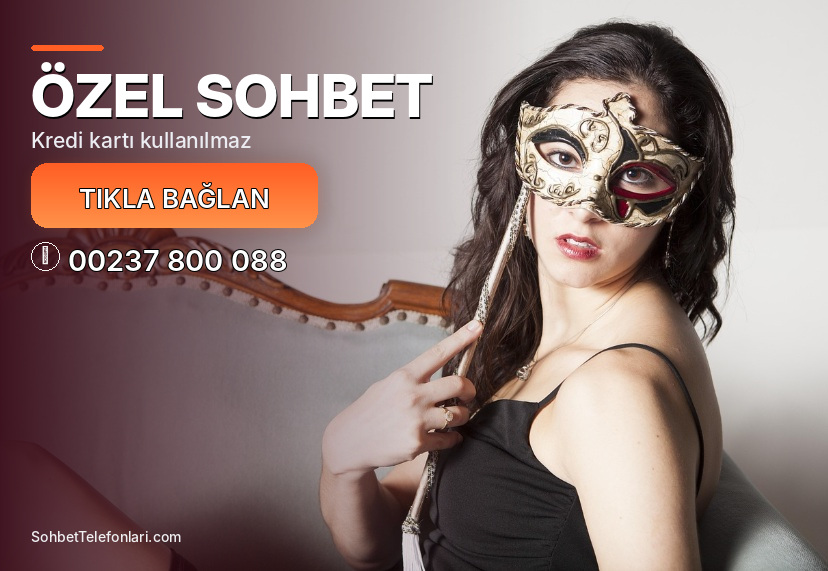 maskeli kadın ve açık renkli arka plan üzerinde Özel Sohbet başlığı