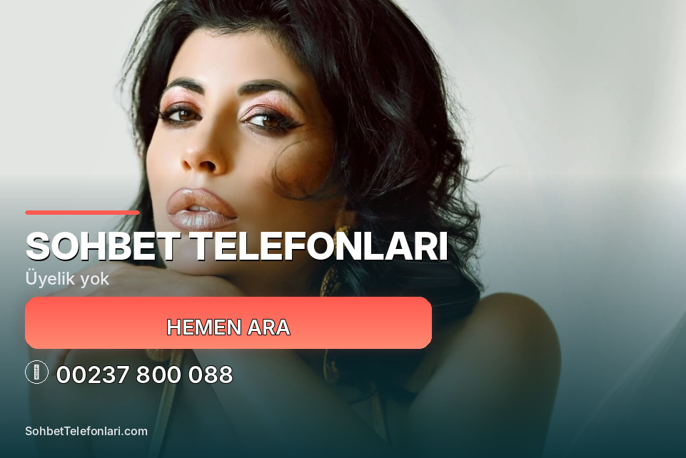 yakın plan kadın portresi ve turuncu çağrı alanı üzerinde Sohbet Telefonları başlığı