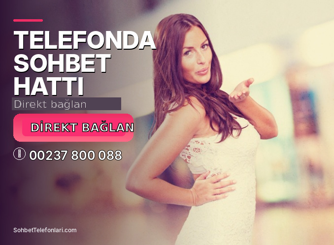 aydınlık fonda kadın portresi üzerinde Telefonda Sohbet Hattı başlığı