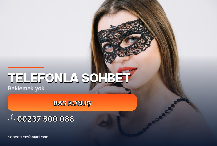 maskeli kadın ve turuncu çağrı düğmesi üzerinde Telefonla Sohbet başlığı